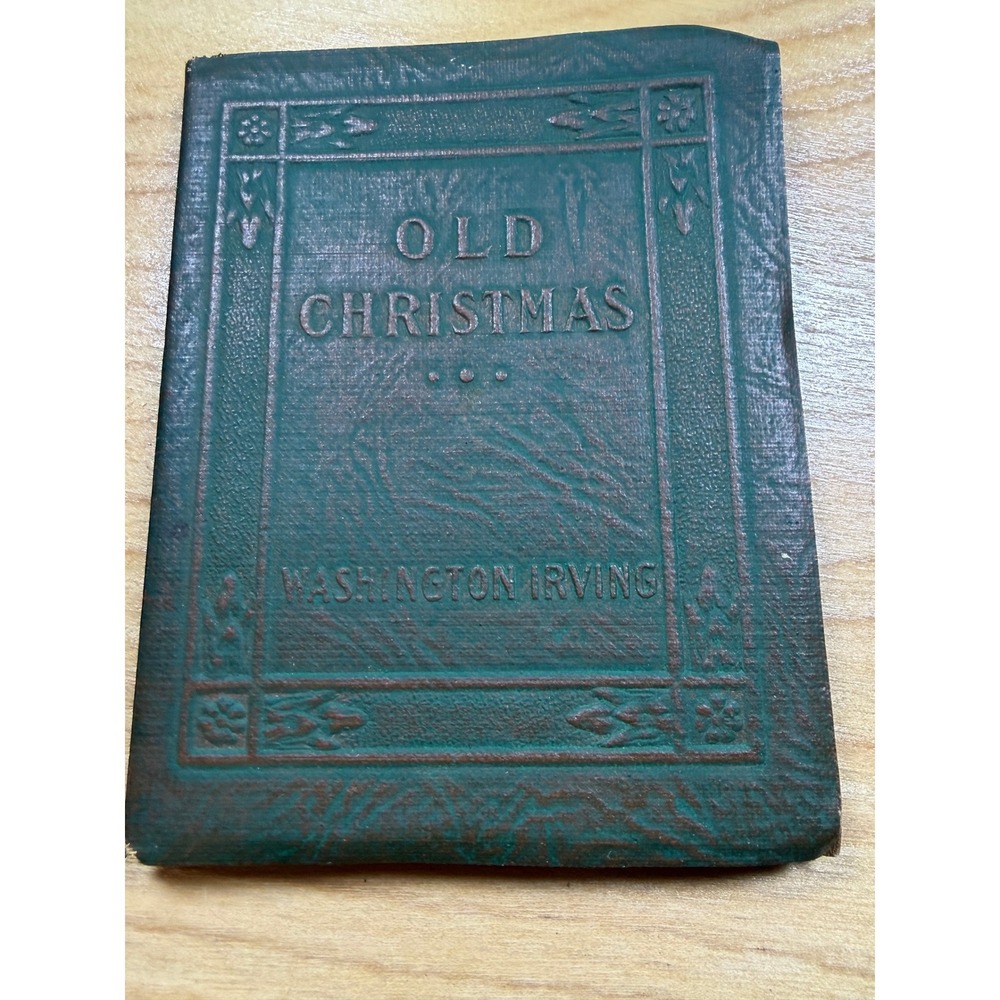 Old Christmas Washington Irving Little Leather Library Miniature Antique Book